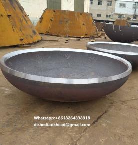 Haipei Industry SA516 Gr. 70 Carbon Steel With SS316L-Clad Dished Heads
